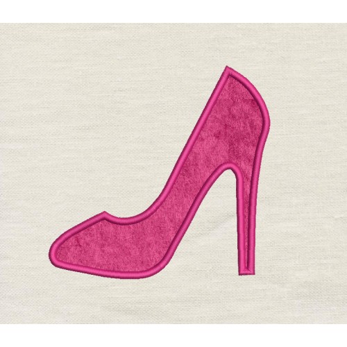 High Heel Shoe embroidery design