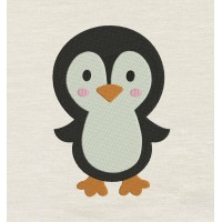 Penguin embroidery design