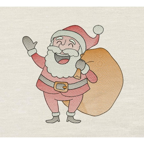 Santa embroidery design