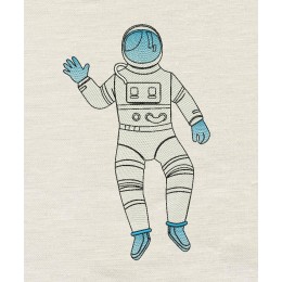 Astronaut embroidery design