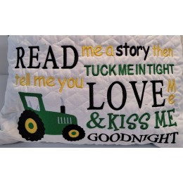 Tractor Read me story reading pillow