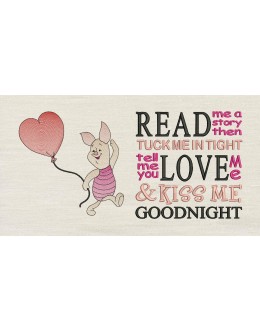 Piglet With read me a story reading pillow