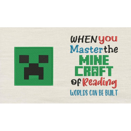 When You Master with Minecraft Reading Pillow