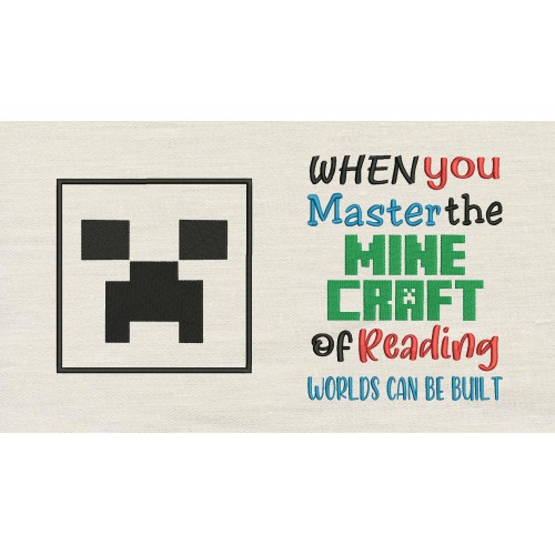 When You Master with Minecraft Reading Pillow