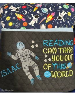 Astronaut reading can take you Reading Pillow Astronaut reading can take you Reading Pillow