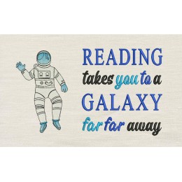 Astronaut reading takes you Reading Pillow