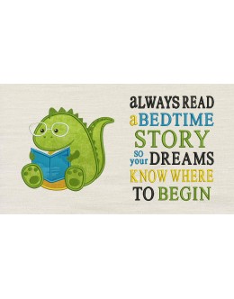 Dinosaur read with Always Read Reading Pillow