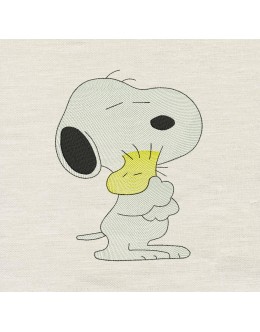 Snoopy embroidery design