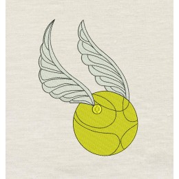Golden Snitch embroidery design