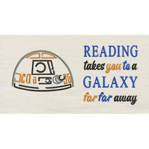 BB8 Head With reading takes you galaxy Reading Pillow