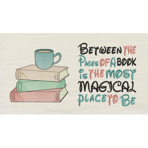 Books And Coffee with Between the Pages Reading Pillow