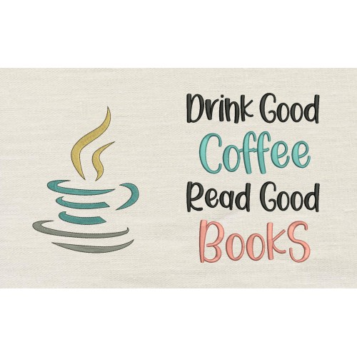 Coffee cup with Drink good coffee reading pillow