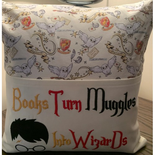 Books turn harry potter Reading Pillow