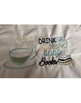 Tea Cup With drink tea reading pillow