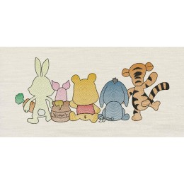 Animal friends embroidery design
