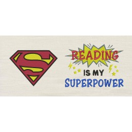 Superman Logo with Reading is My Superpower