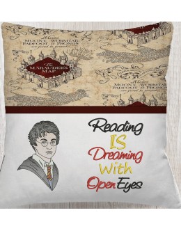 Harry potter with Reading is dreaming Reading Pillow