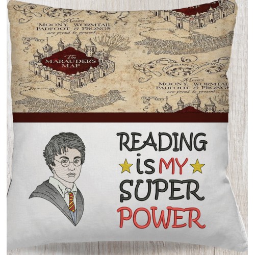 Harry potter with Reading is My Superpower Reading Pillow