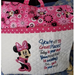 Minnie mouse You're off to Great Places Reading Pillow