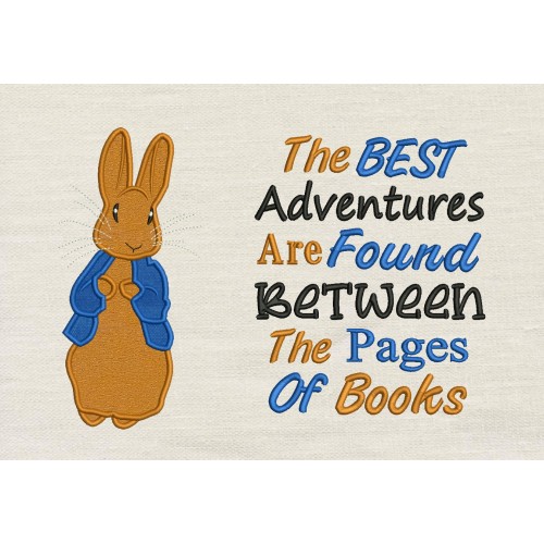 Peter Rabbit Applique The Best Adventures reading pillow