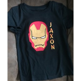 Iron Man face Embroidery Design