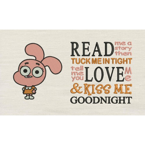 Anais with Read me a story Reading Pillow