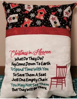 Christmas In Heaven with Chair Reading Pillow