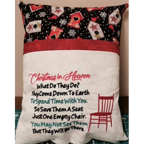 Christmas In Heaven with Chair Reading Pillow