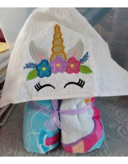 Unicorn Face applique design embroidery