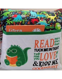 Dinosaur read with read me a story Reading Pillow