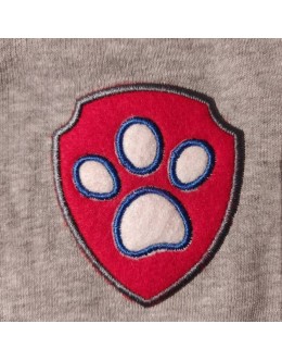Badge Paw embroidery design