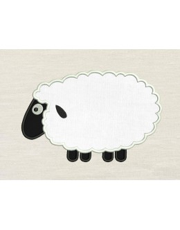 Sheep Applique embroidery design