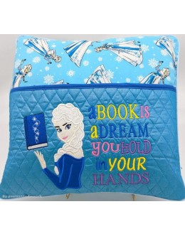 Elsa Frozen a book is a dream reading pillow