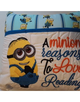 Minion With A Minion reasons reading pillow
