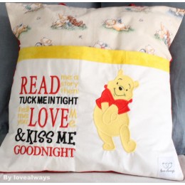 Pooh with read me a story Reading Pillow