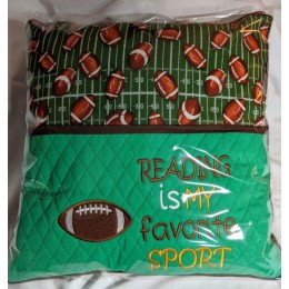 Football with Reading is My Superpower Reading Pillow