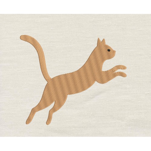Cat embroidery design