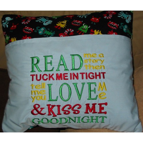 Read me a story embroidery design
