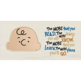 Charlie Brown with the more that you read Reading Pillow