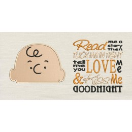 Charlie Brown with read me a story Reading Pillow