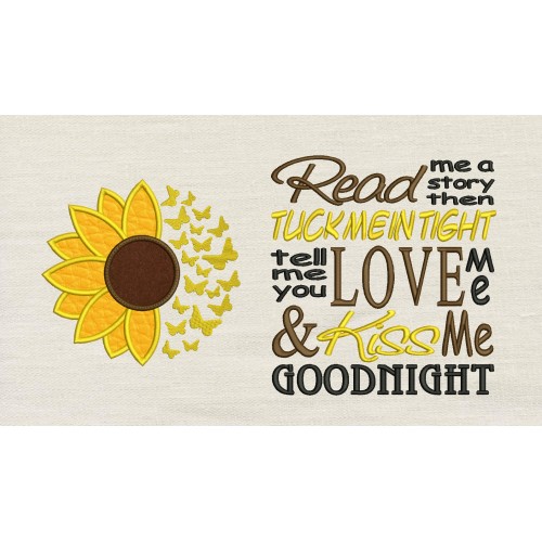 Sunflower butterflies With Read Me A Story Reading Pillow
