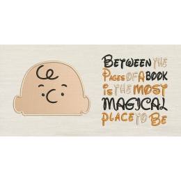 Charlie Brown with Between the Pages Reading Pillow