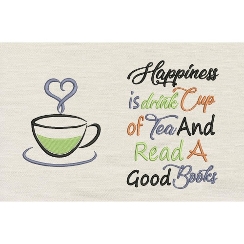 Tea Cup With Happiness reading pillow