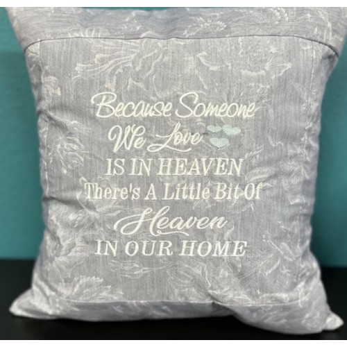 Because Someone embroidery design