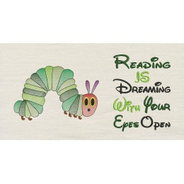 Hungry Caterpiller with Reading is dreaming