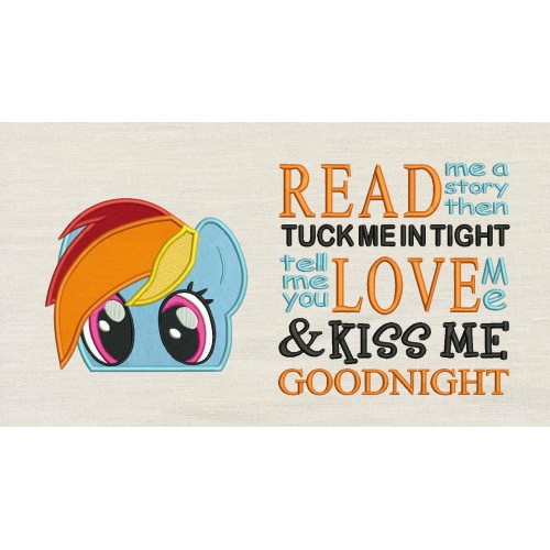 Fluttershy with Read me a story reading pillow