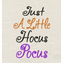 Just A Little Hocus Pocus embroidery design