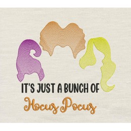 It’s Just A Bunch Of Hocus Pocus embroidery design