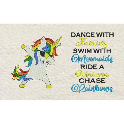 Rainbow Unicorn with Dance Fairies Reading Pillow