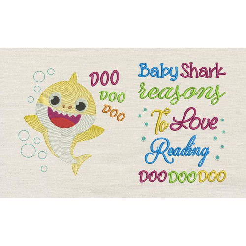 Baby shark doo doo doo with baby shark reasons
